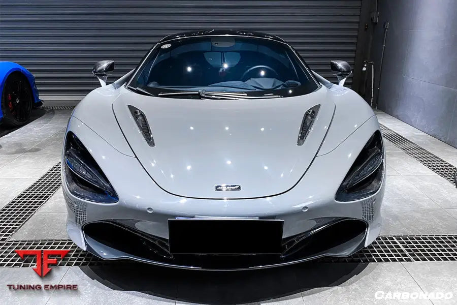 MCLAREN 720S OEM STYLE DRY CARBON FIBER HEADLIGHT INSERTS TIM REPLACEMENT BSD