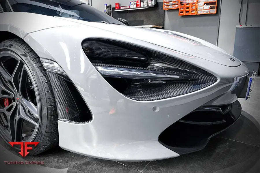 MCLAREN 720S OEM STYLE DRY CARBON FIBER HEADLIGHT INSERTS TIM REPLACEMENT BSD
