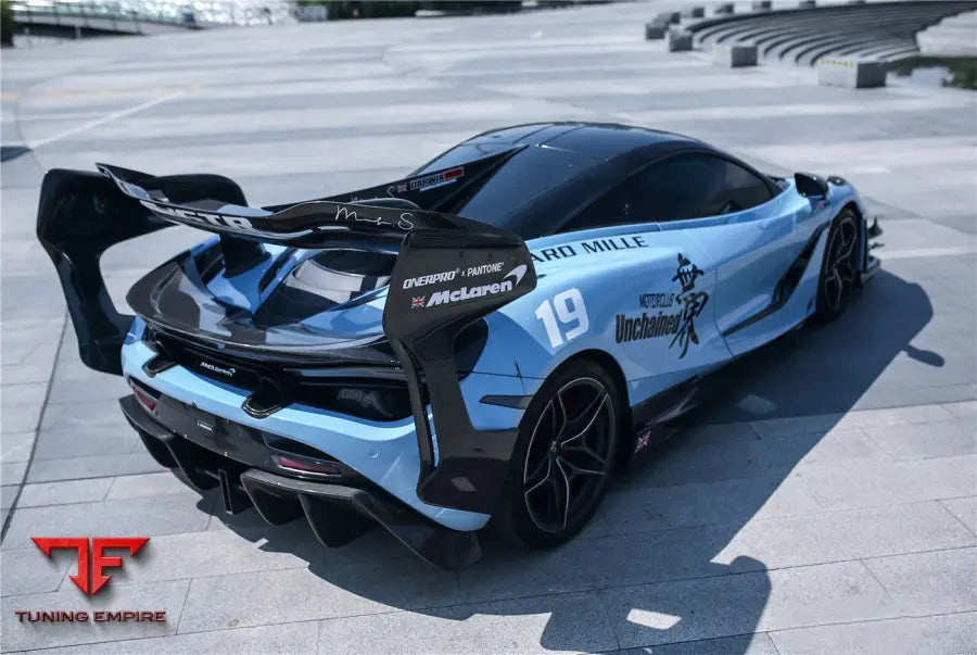 MCLAREN 720S SE²GTR STYLE TRUNK WING WITH SIDE WINGLETS BSD