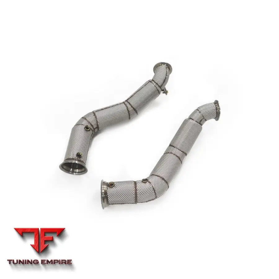 MCLAREN GT STAINLESS STEEL RAZOR EXHAUST DOWNPIPE WITH HEAT SHIELD