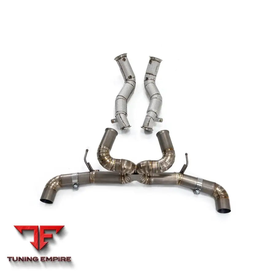 MCLAREN GT TITANIUM CATBACK RAZOR EXHAUST DOWNPIPE WITH MUFFLER VALVE