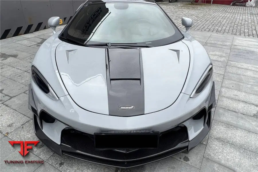 MCLAREN GT WP STYLE DRY CARBON FIBER FRONT BUMPER AIR VENTS BSD