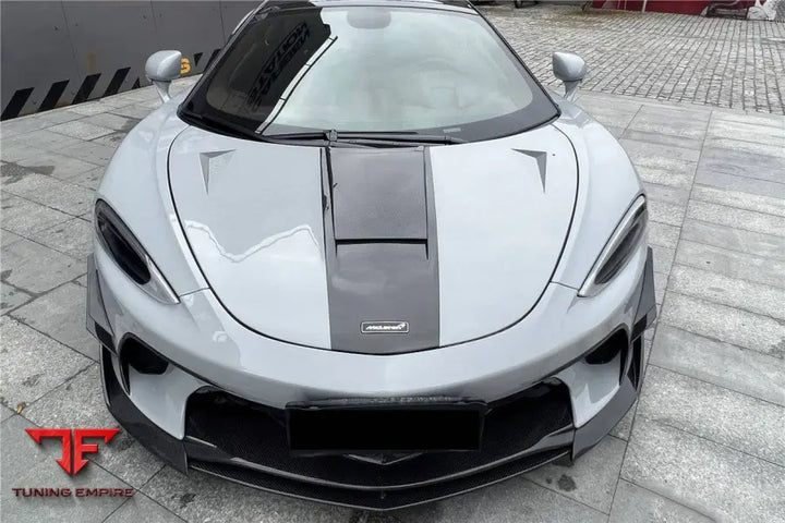 MCLAREN GT WP STYLE DRY CARBON FIBER FRONT BUMPER AIR VENTS BSD