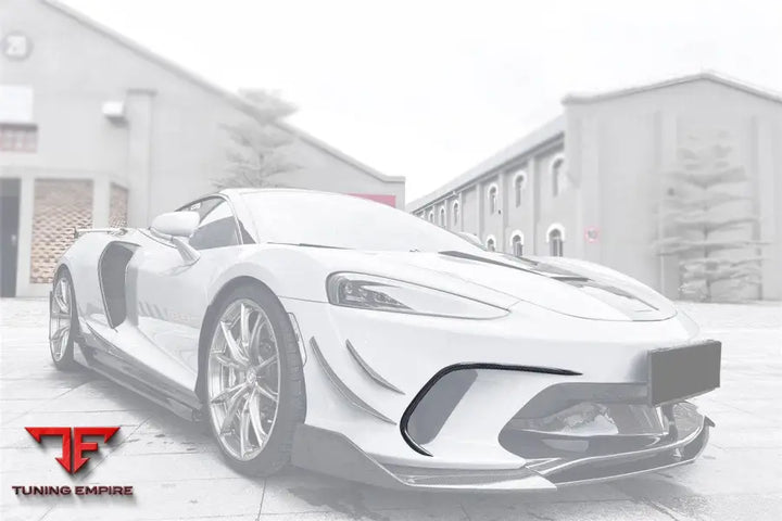 MCLAREN GT WP STYLE DRY CARBON FIBER FRONT BUMPER AIR VENTS BSD
