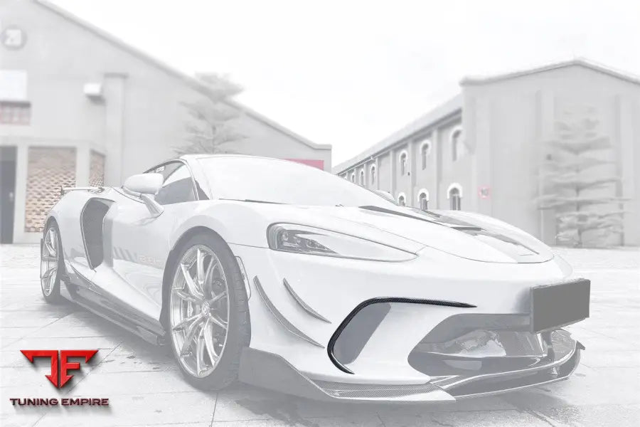 MCLAREN GT WP STYLE DRY CARBON FIBER FRONT BUMPER AIR VENTS BSD