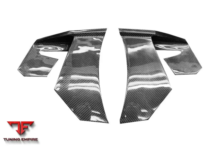 MCLAREN GT WP STYLE DRY CARBON FIBER REAR BUMPER SIDE WINGLETS BSD