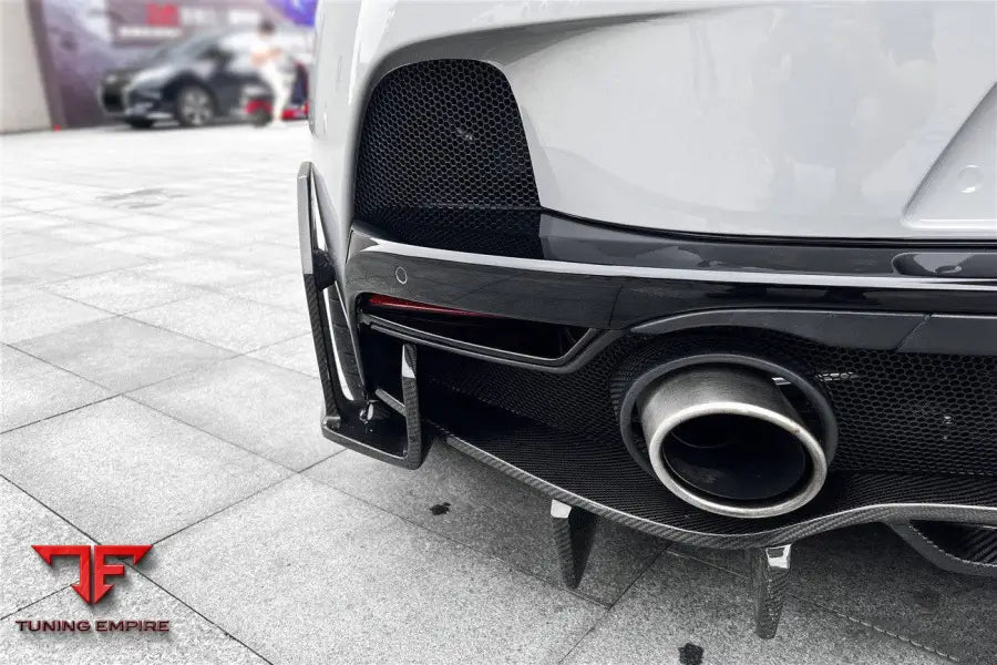 MCLAREN GT WP STYLE DRY CARBON FIBER REAR BUMPER SIDE WINGLETS BSD