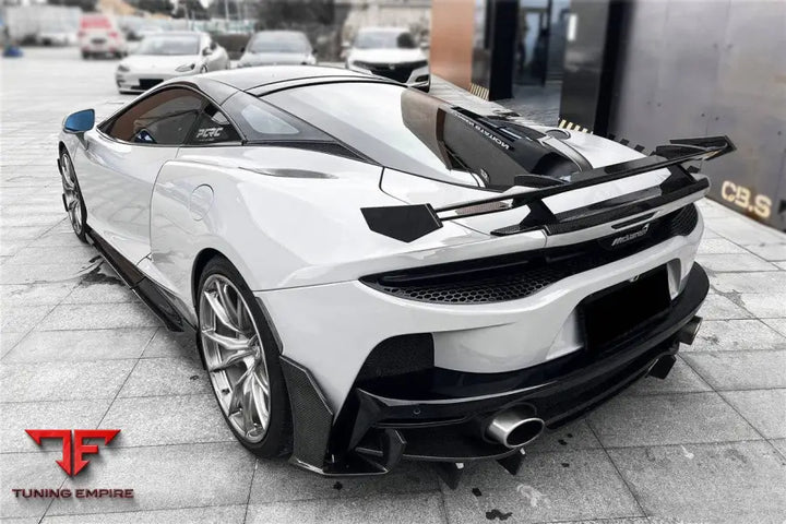 MCLAREN GT WP STYLE DRY CARBON FIBER REAR BUMPER SIDE WINGLETS BSD