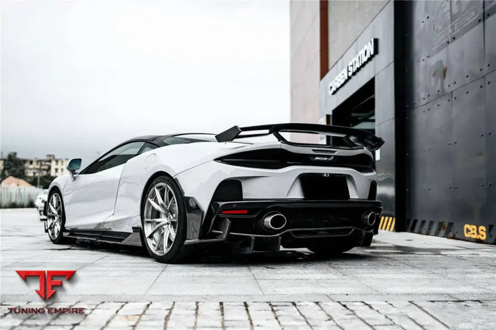 MCLAREN GT WP STYLE DRY CARBON FIBER REAR BUMPER SIDE WINGLETS BSD