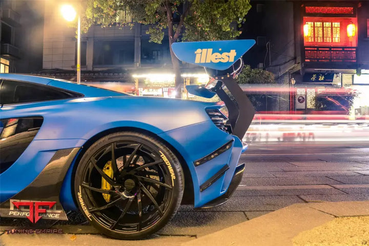 MCLAREN MP4-12C & 650S REBEL PERFORMANCE STYLE CARBON FIBER TRUNK SPOILER WING BSD