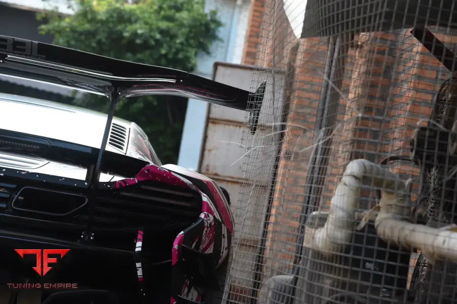 MCLAREN MP4 12C & 650S REBEL PERFORMANCE STYLE CARBON FIBER TRUNK SPOILER WING BSD