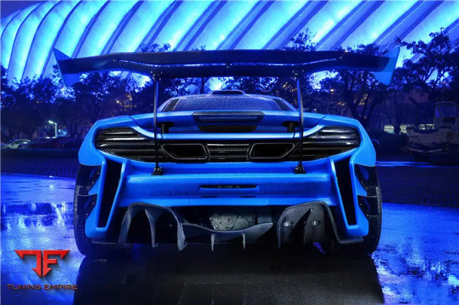 MCLAREN MP4 12C & 650S REBEL PERFORMANCE STYLE PARTIAL CARBON FIBER REAR BUMPER BSD