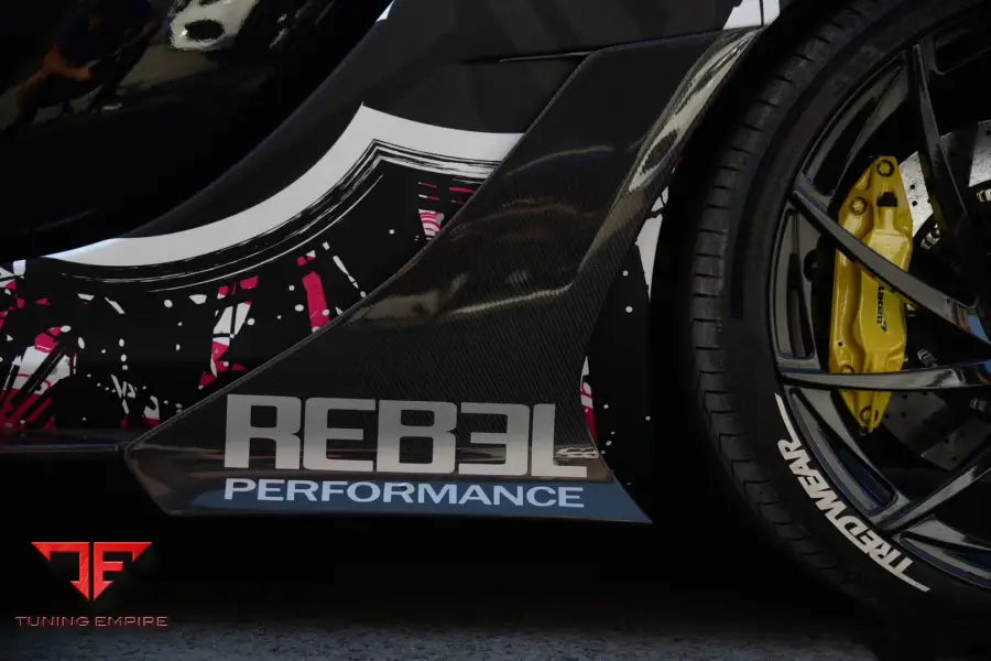MCLAREN MP4 12C REBEL PERFORMANCE STYLE CARBON FIBER SIDE SKIRTS BSD