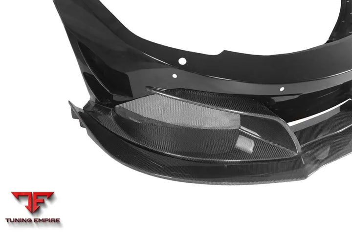 MCLAREN MP4 12C REBEL PERFORMANCE STYLE PARTIAL CARBON FIBER FRONT BUMPER WITH LIP BSD