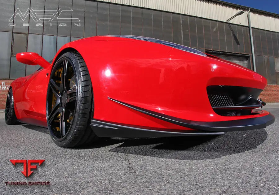 MEC Design Ferrari 458 front spoiler lip, 3 piece