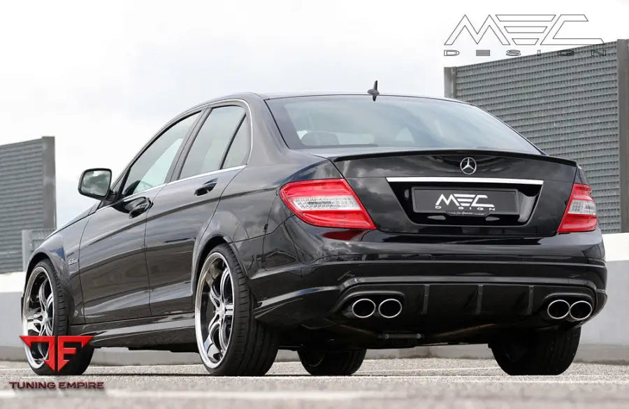 MEC Design Rear Muffler for W204, Pre-Facelift 4 Cylinder, Sedan