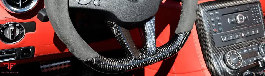 MEC Design W197 SLS Class Carbon Finish Trim from the storage compartment