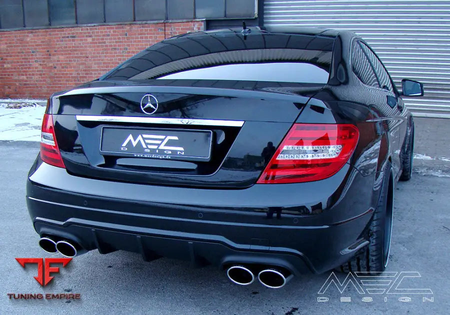 MEC Design W204 C Class diffuser set (facelift) for Station Wagon/ Estate with AMG styling package and WITHOUT PDC (Parktronic)
