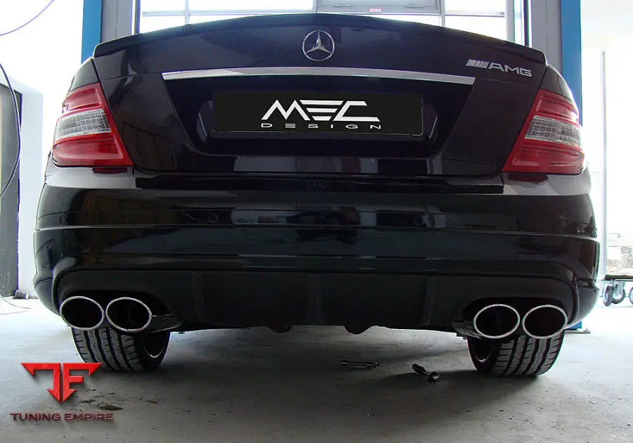 MEC Design W204 C Class diffuser set in Carbon Finish (facelift) for Station Wagon/ Estate with AMG styling package and WITH PDC (Parktronic)
