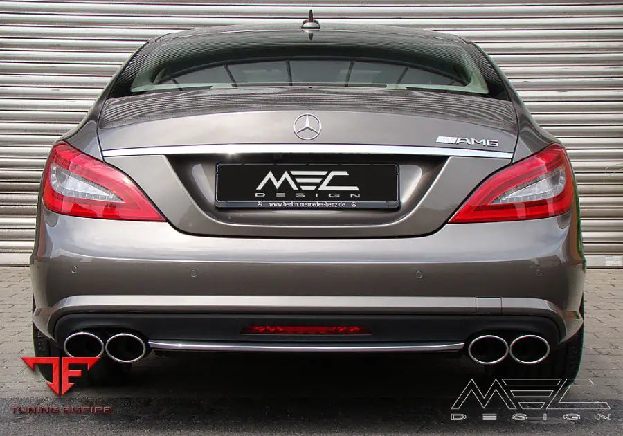 MEC Design W218 CLS rear muffler (MEC Design end pipes)
