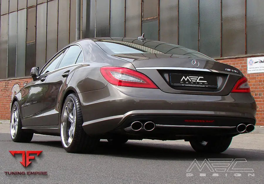 MEC Design W218 CLS rear muffler (MEC Design end pipes)