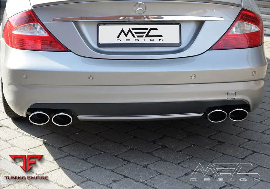MEC Design W219 CLS rear muffler for sport-exhaust system for MEC Design + AMG rear bumper