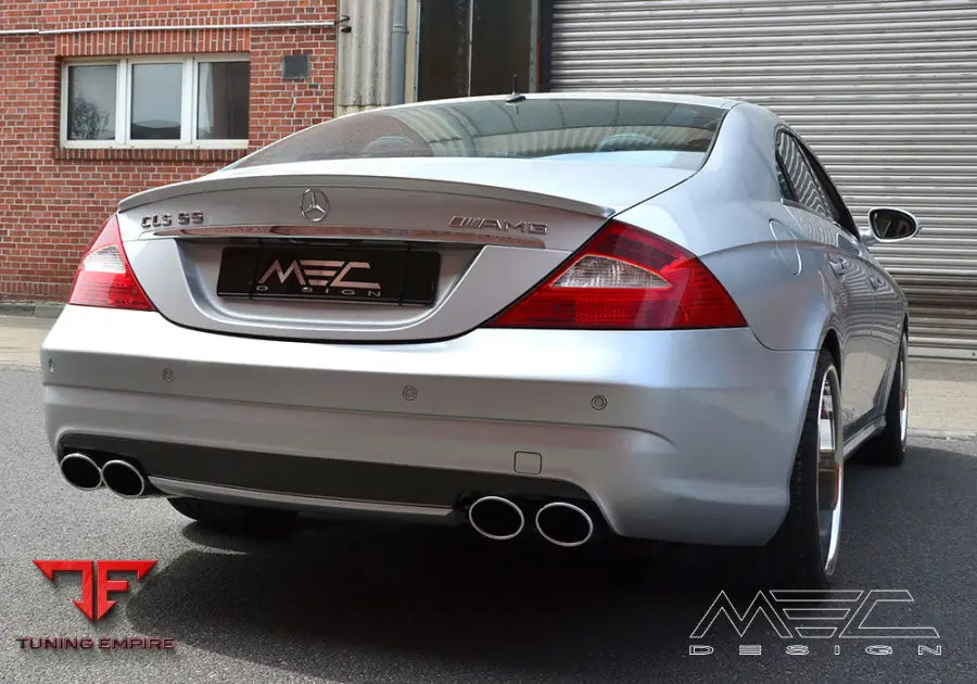 MEC Design W219 CLS rear muffler for sport-exhaust system for MEC Design + AMG rear bumper