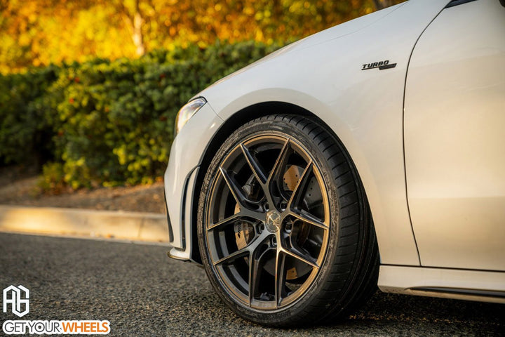 MERCEDES-AMG CLA 35 on custom forged wheels