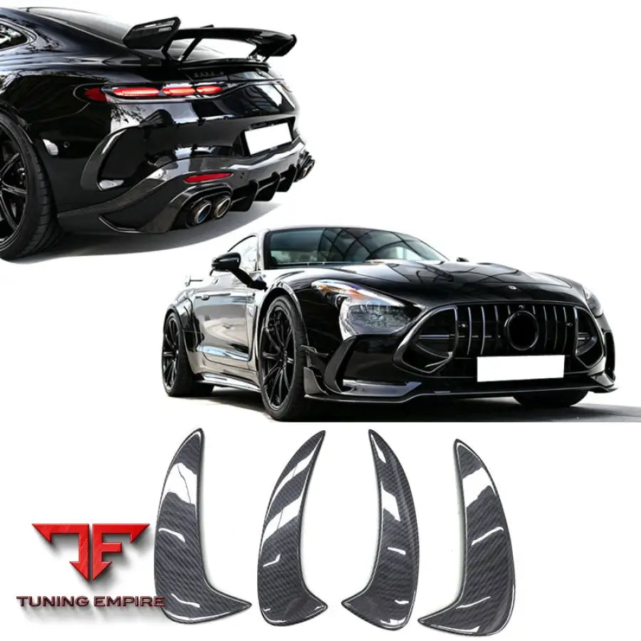 MERCEDES AMG GT63S C192 COUPE 2 DOORS CARBON FIBER BUMPER CANARDS AIR INTAKE OUTLET TRIM