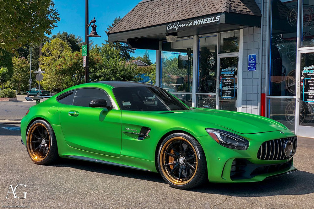 Mercedes-AMG GTR on custom forged wheels