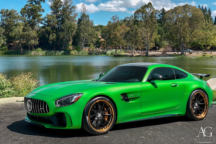 Mercedes-AMG GTR on custom forged wheels