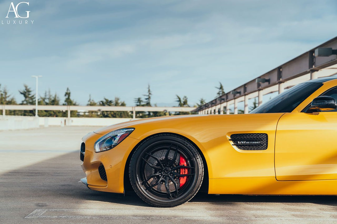 Mercedes-AMG GTS on custom forged wheels