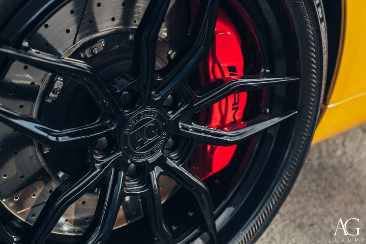 Mercedes-AMG GTS on custom forged wheels