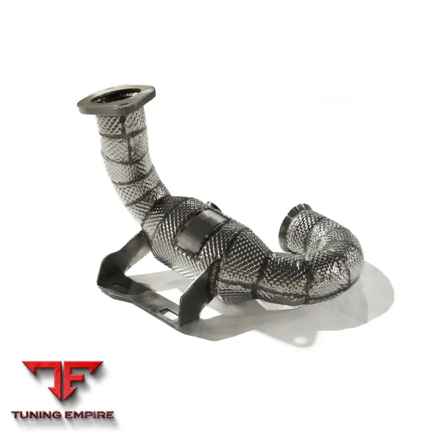 MERCEDES BENZ A-CLASS A200 W177 STAINLESS STEEL RAZOR EXHAUST DOWNPIPE WITH HEAT SHIELD