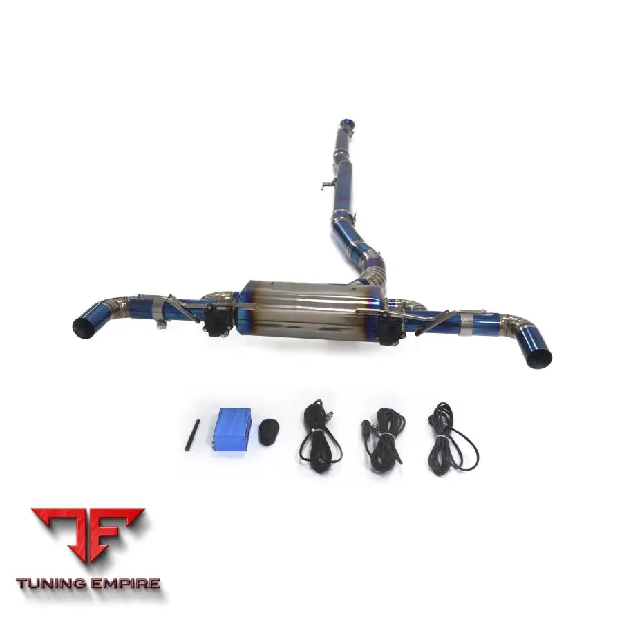 MERCEDES BENZ A-CLASS A45S W177 TITANIUM CATBACK RAZOR EXHAUST WITH MUFFLER VALVE