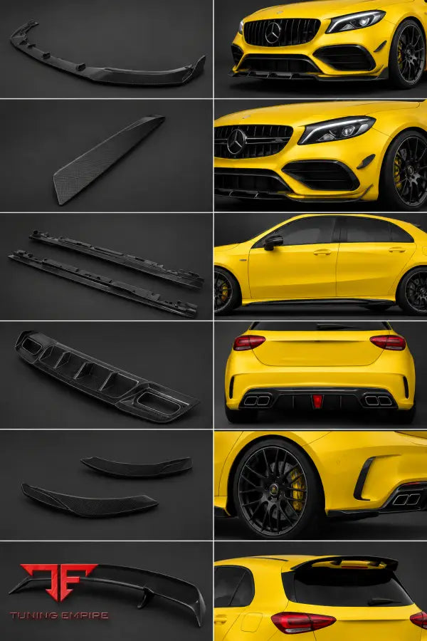 MERCEDES BENZ A CLASS W176 CARBON FIBER PARTS 2013-2018Y