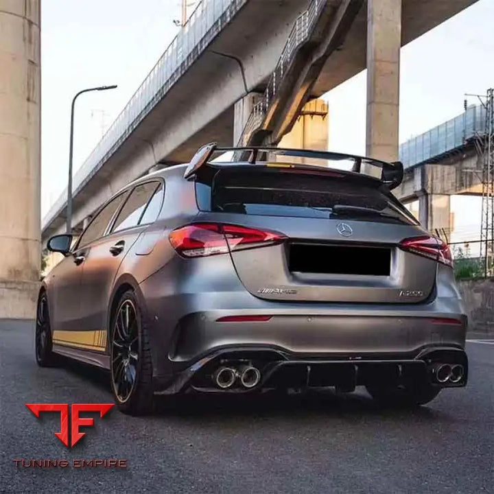 MERCEDES BENZ A CLASS W177 A35 SEDAN CARBON FIBER REAR SPOILER WING 2020-2024Y
