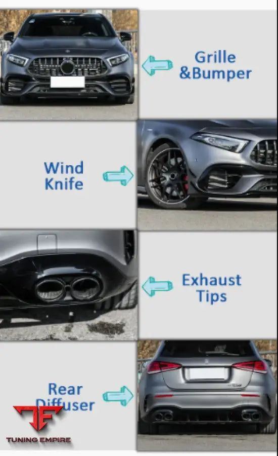 MERCEDES BENZ A CLASS W177 A45S BODY KIT 2019-2021Y