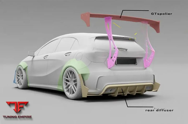 MERCEDES BENZ A45 CARBON FIBER BODY KIT PARTS
