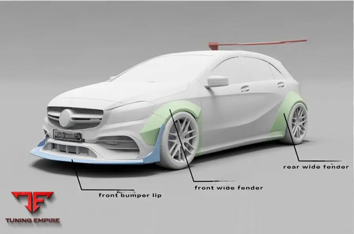 MERCEDES BENZ A45 CARBON FIBER BODY KIT PARTS