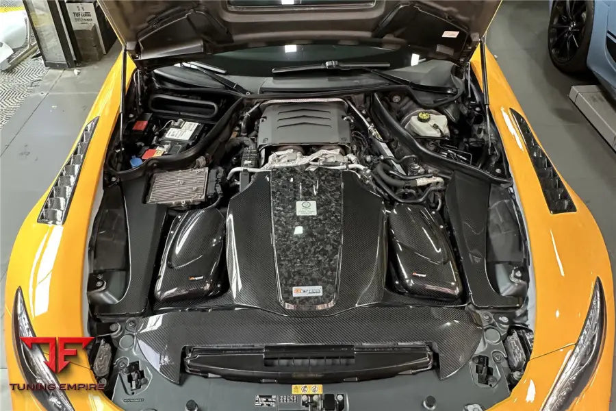 MERCEDES BENZ AMG GT & GTS AUTOCLAVE CARBON FIBER RADIATOR COVER REPALCEMENT BSD