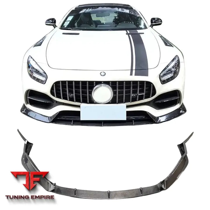 MERCEDES BENZ AMG GT GTS GTC CARBON FIBER FRONT BUMPER LIP
