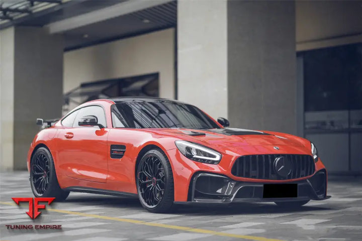 MERCEDES BENZ AMG GT GTS GTC IMP PERFORMANCE PARTIAL CARBON FIBER FRONT BUMPER BSD