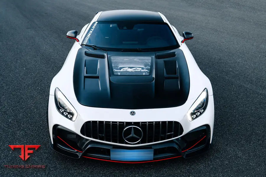 MERCEDES BENZ AMG GT GTS GTC IMP PERFORMANCE PARTIAL CARBON FIBER FRONT BUMPER BSD