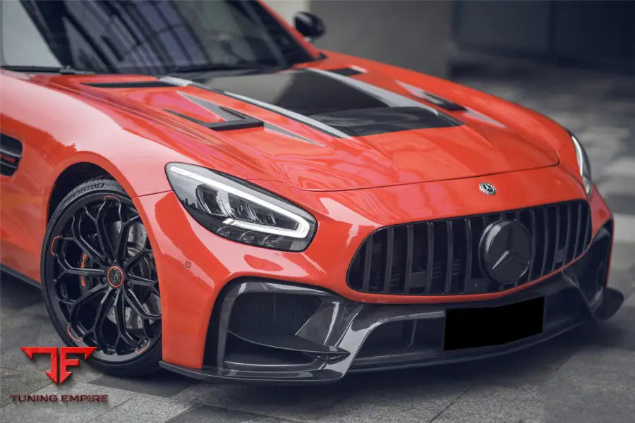 MERCEDES BENZ AMG GT GTS GTC IMP PERFORMANCE PARTIAL CARBON FIBER FRONT BUMPER BSD