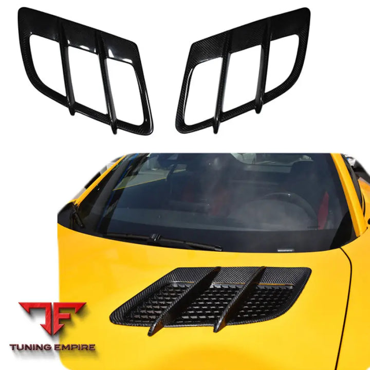 MERCEDES BENZ AMG GT GTS GTR CARBON FIBER ENGINE HOOD COVER VENTS
