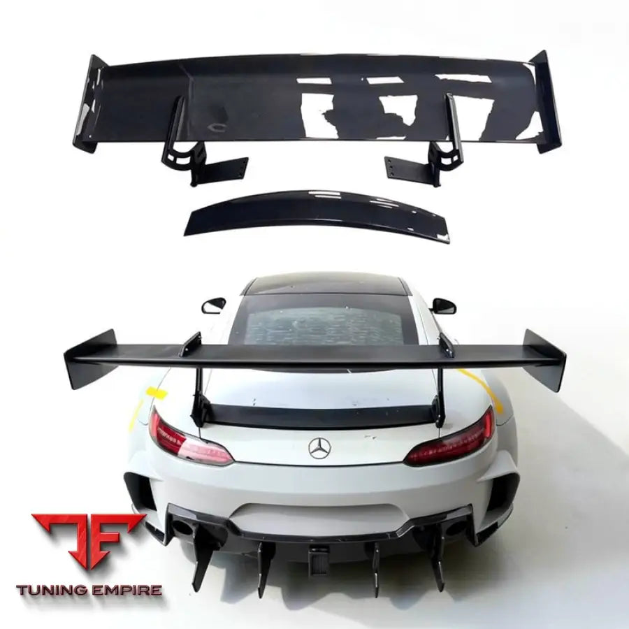 MERCEDES BENZ AMG GT GTS UPGRADE TO GT3 STYLE CARBON FIBER REAR SPOILER WING
