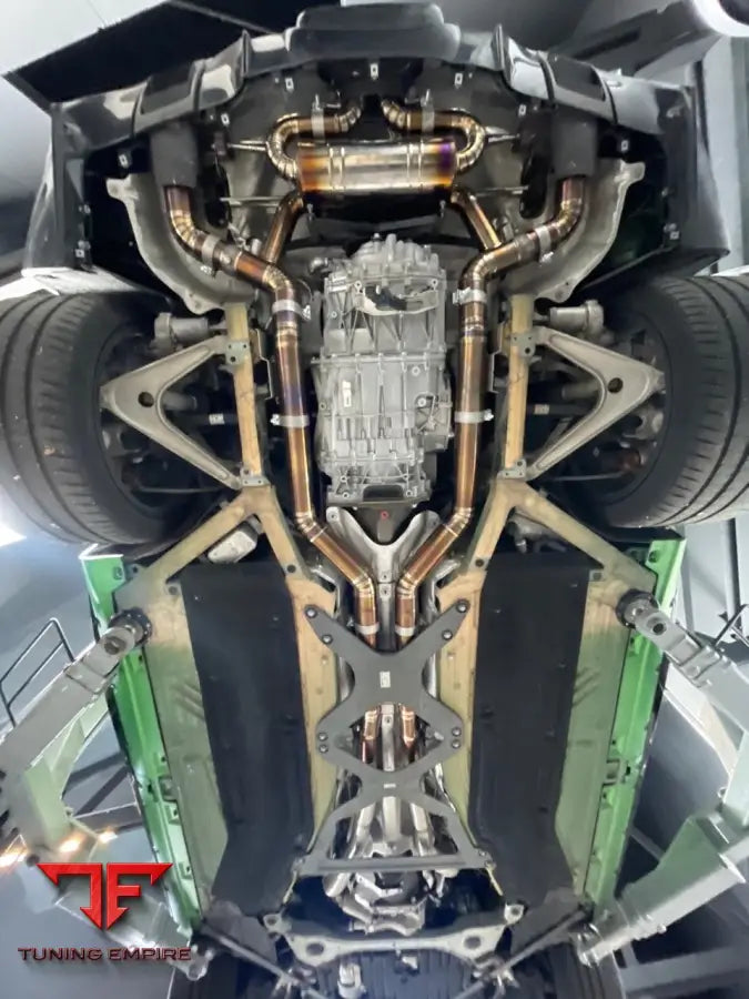 MERCEDES BENZ AMG GT-R TITANIUM CATBACK RAZOR EXHAUST WITH VALVES