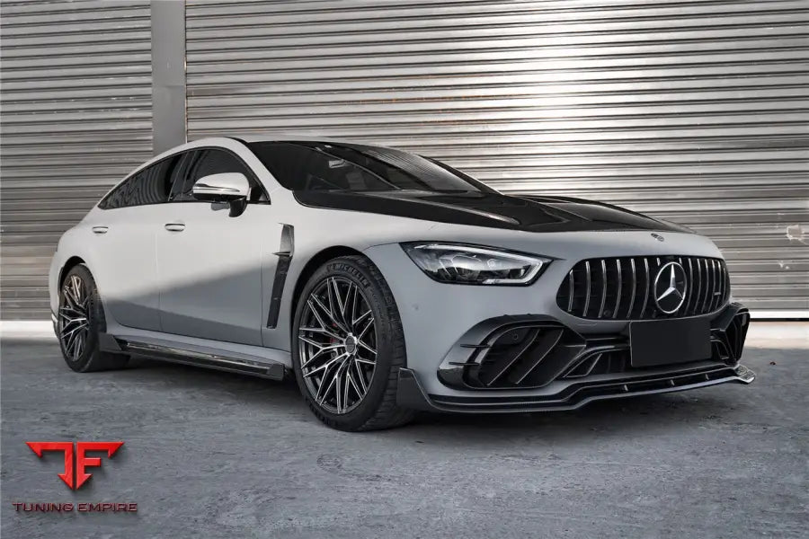 MERCEDES BENZ AMG GT50/GT53/GT43 4DOOR COUPE X290 IMP PERFORMANCE CARBON FIBER FRONT BUMPER LIP SPLITTER BSD