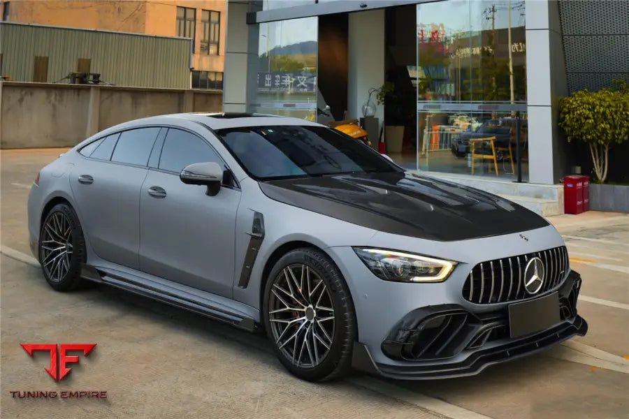 MERCEDES BENZ AMG GT50/GT53/GT43 4DOOR COUPE X290 IMP PERFORMANCE CARBON FIBER FRONT BUMPER VENT TRIMS BSD